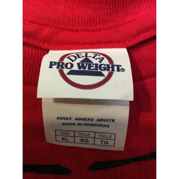 DELTA Pro Mens Ironman Tshirt Size XL Red - Picture 4 of 4